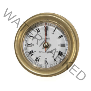 horloge 3" clock brass