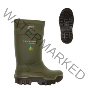 botte dunlop thermo verte- dunlop thermo boot green
