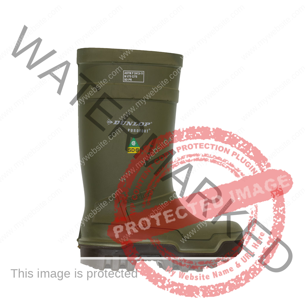 Dunlop green rubber boots best sale