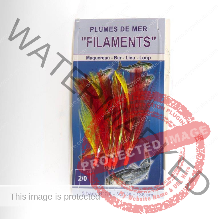 FLASHMER PLUME FILAMENTS 5 HAM # 2/0 ROUGE/JAUNE - Les Industries