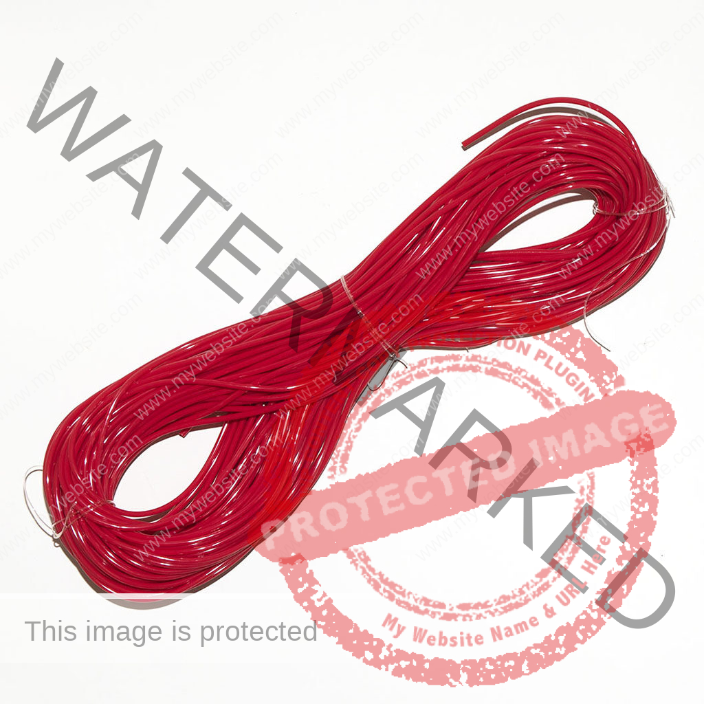 TUBE MAQUEREAU PLASTIQUE ROUGE RED MACKEREL PLASTIC TUBE